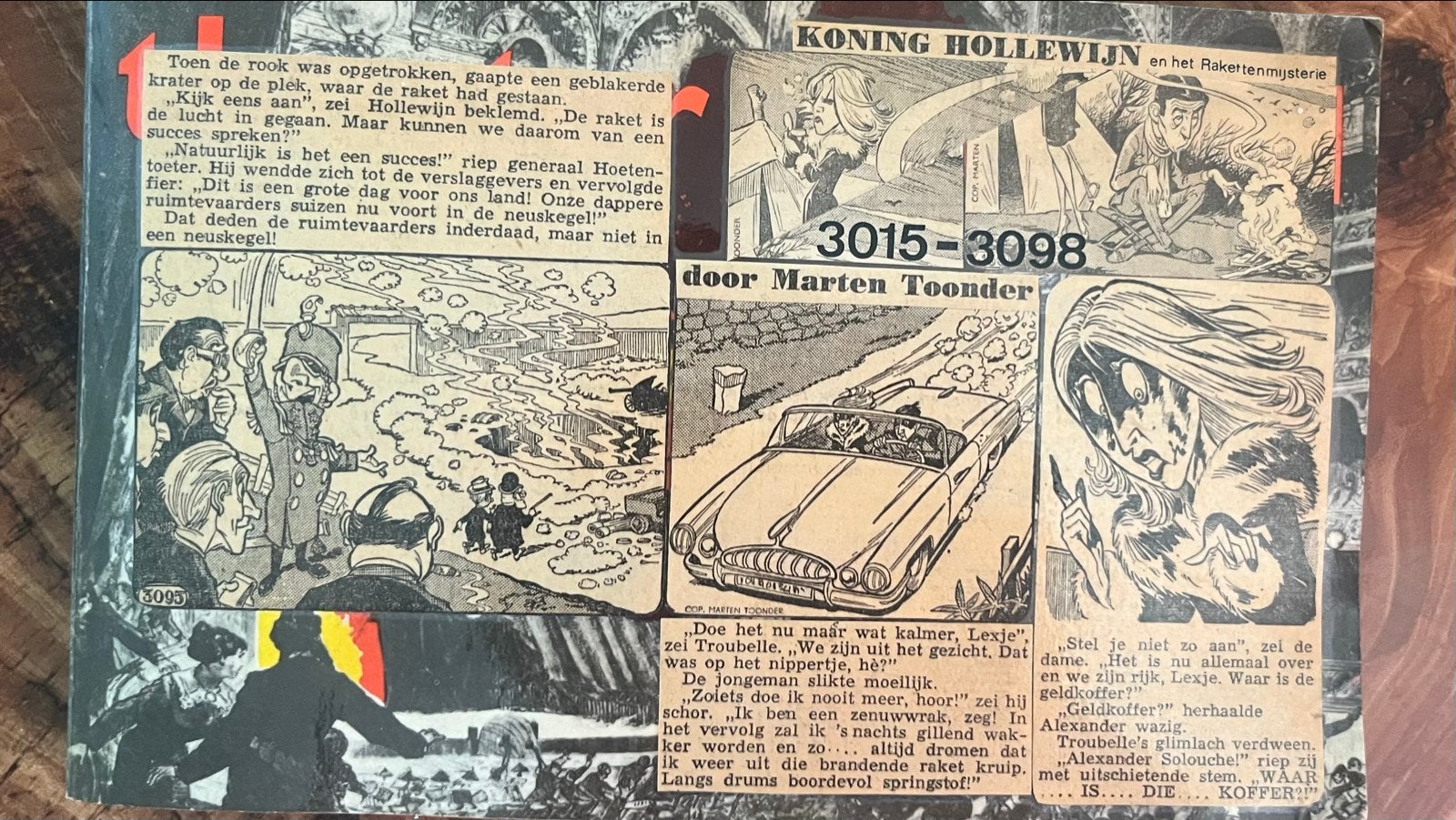 Koning Hollewijn en het Rakettenmysterie - 1964 Telegraaf, Boeken, Stripboeken, Eén stripboek, Ophalen of Verzenden, Gelezen