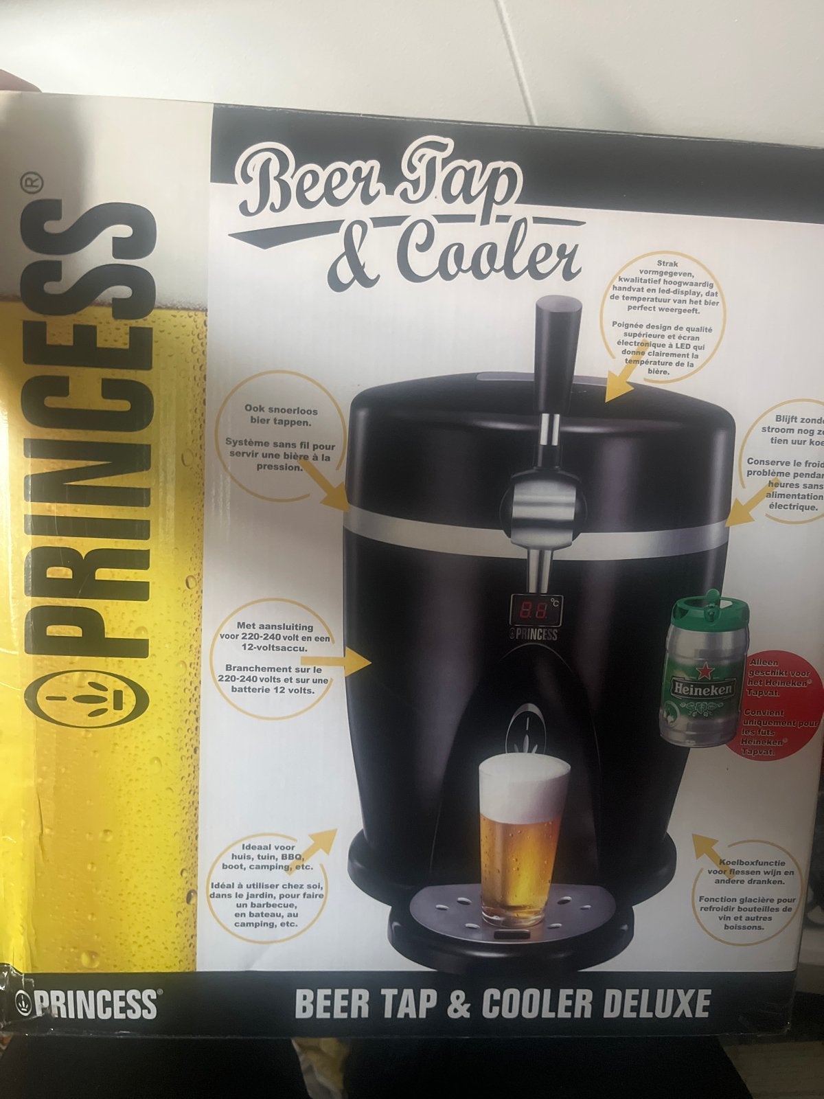 Princess Bier Tap & Cooler Deluxe - Nieuw in doos, Witgoed en Apparatuur, Thuistaps, Ophalen of Verzenden, Nieuw, Princess