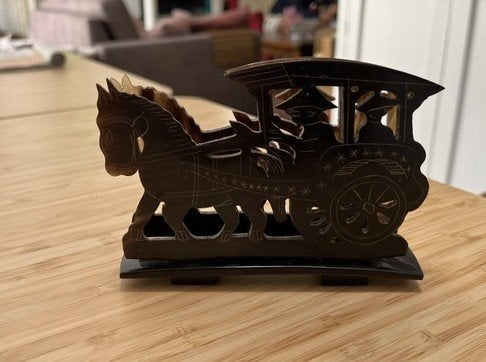 Brieven standaard en brievenopener van buffalo hoorn, Antiek en Kunst, Ophalen of Verzenden