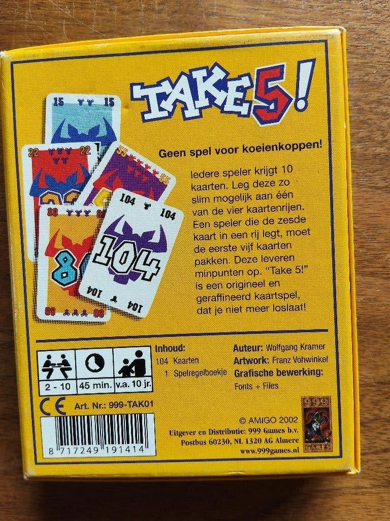 Take 5, Drie of vier spelers, Ophalen of Verzenden, Nieuw, 999 games