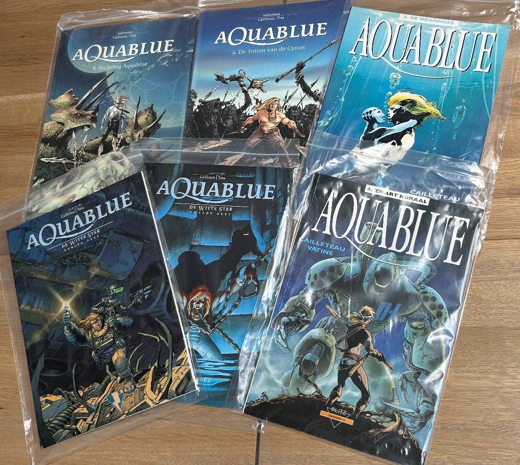 Aquablue 6 albums (2 hardcover Talent millennium), Meerdere stripboeken, Ophalen of Verzenden, Zo goed als nieuw