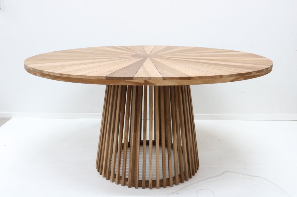 Nieuw Teak Tuintafels Rond 100 / 120 / 150 CM, Ophalen, Nieuw, Rond, Teakhout