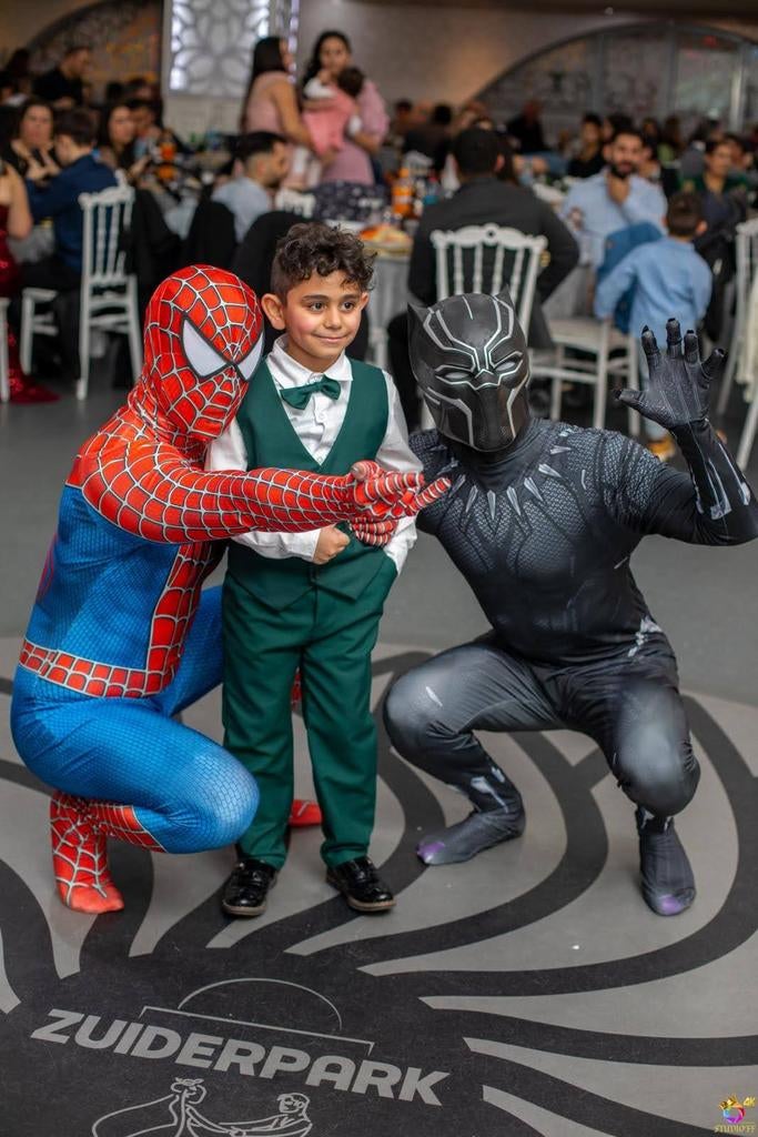 Black Panther te huur / kinderfeestje met en zonder acteur, Ophalen of Verzenden, Overige maten