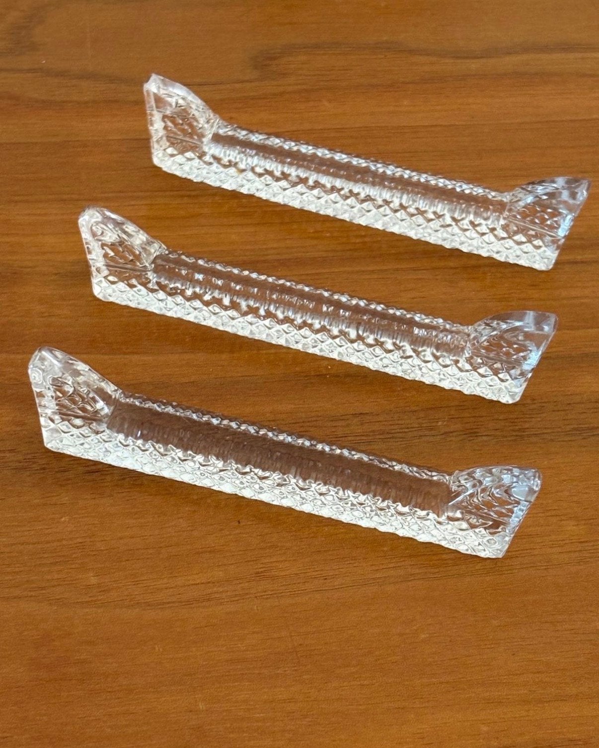Set van 3 glazen eetstokjes houders, Ophalen of Verzenden
