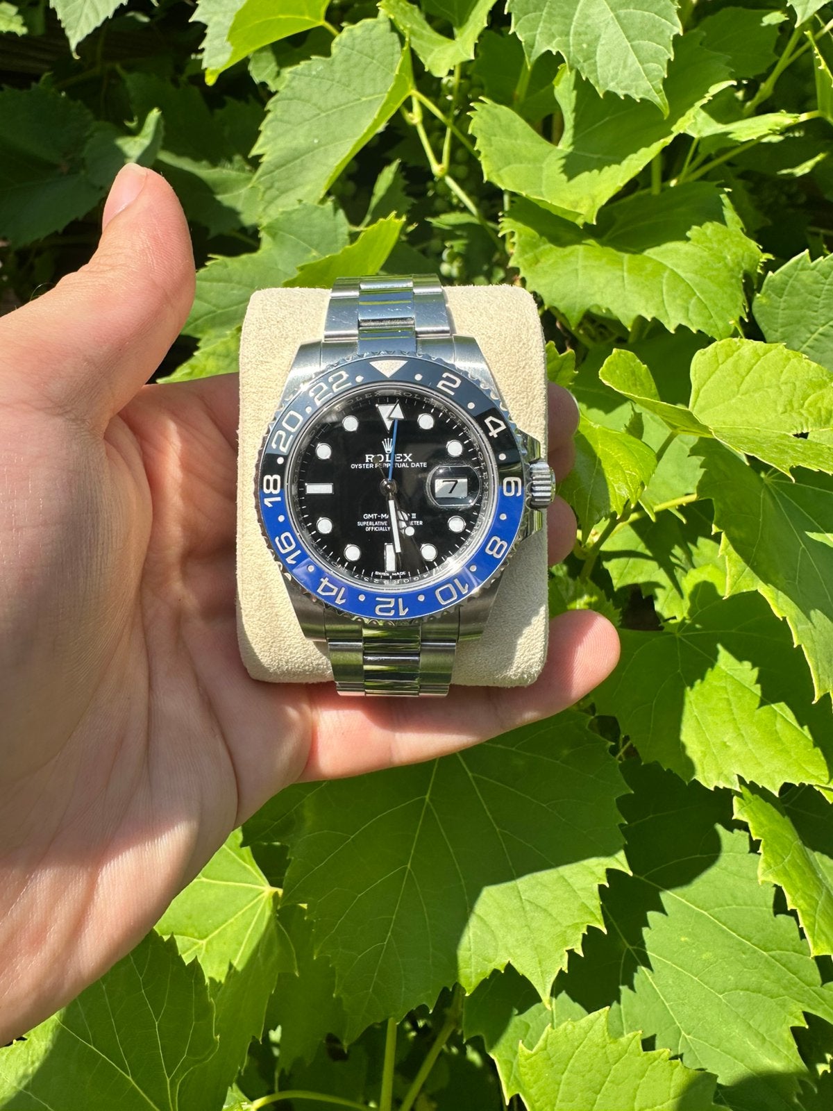 Rolex GMT II BATMAN 2018, Sieraden, Tassen en Uiterlijk, Ophalen, Zo goed als nieuw, Zwart, Android