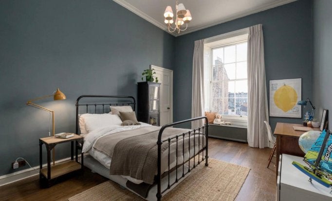 Feather & Black Oliver Bed - Zwart metalen bedframe, Ophalen, Zwart, Zo goed als nieuw, Twijfelaar