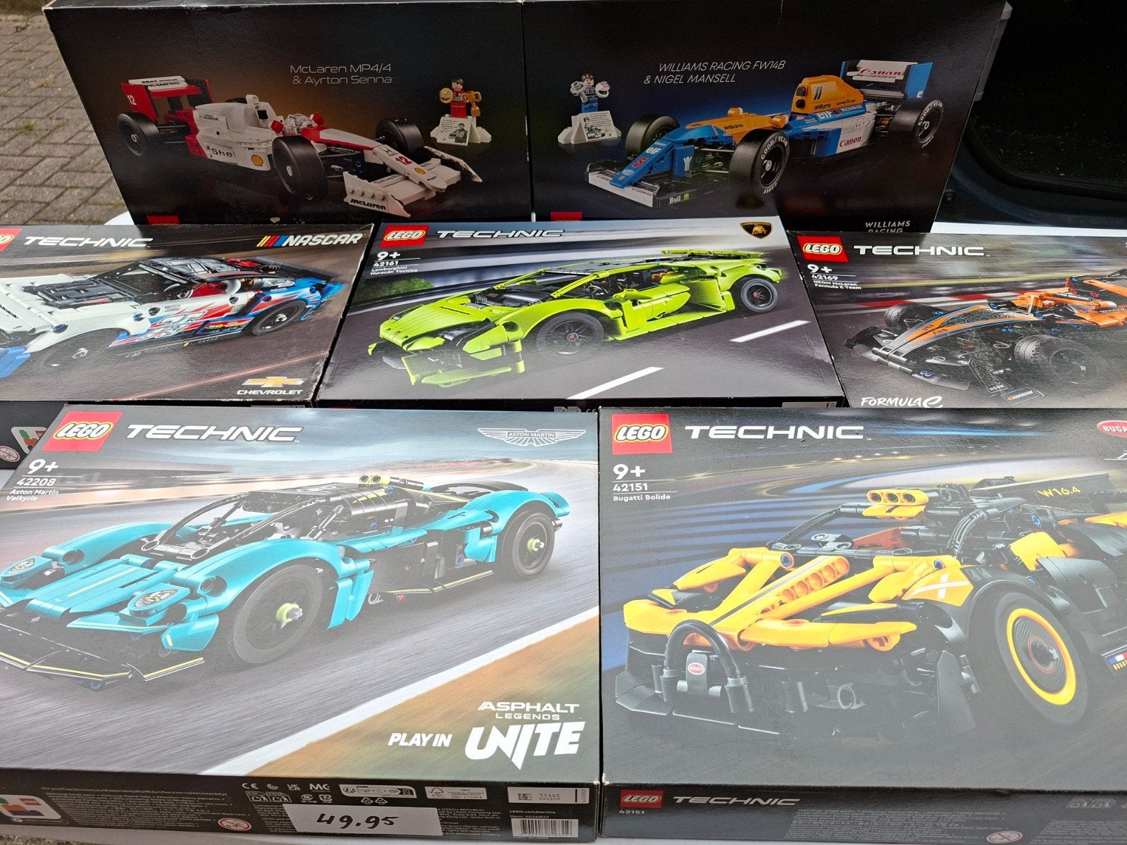 lego partij technic en andere snelle auto's, Lego, Nieuw, Ophalen of Verzenden, Technic