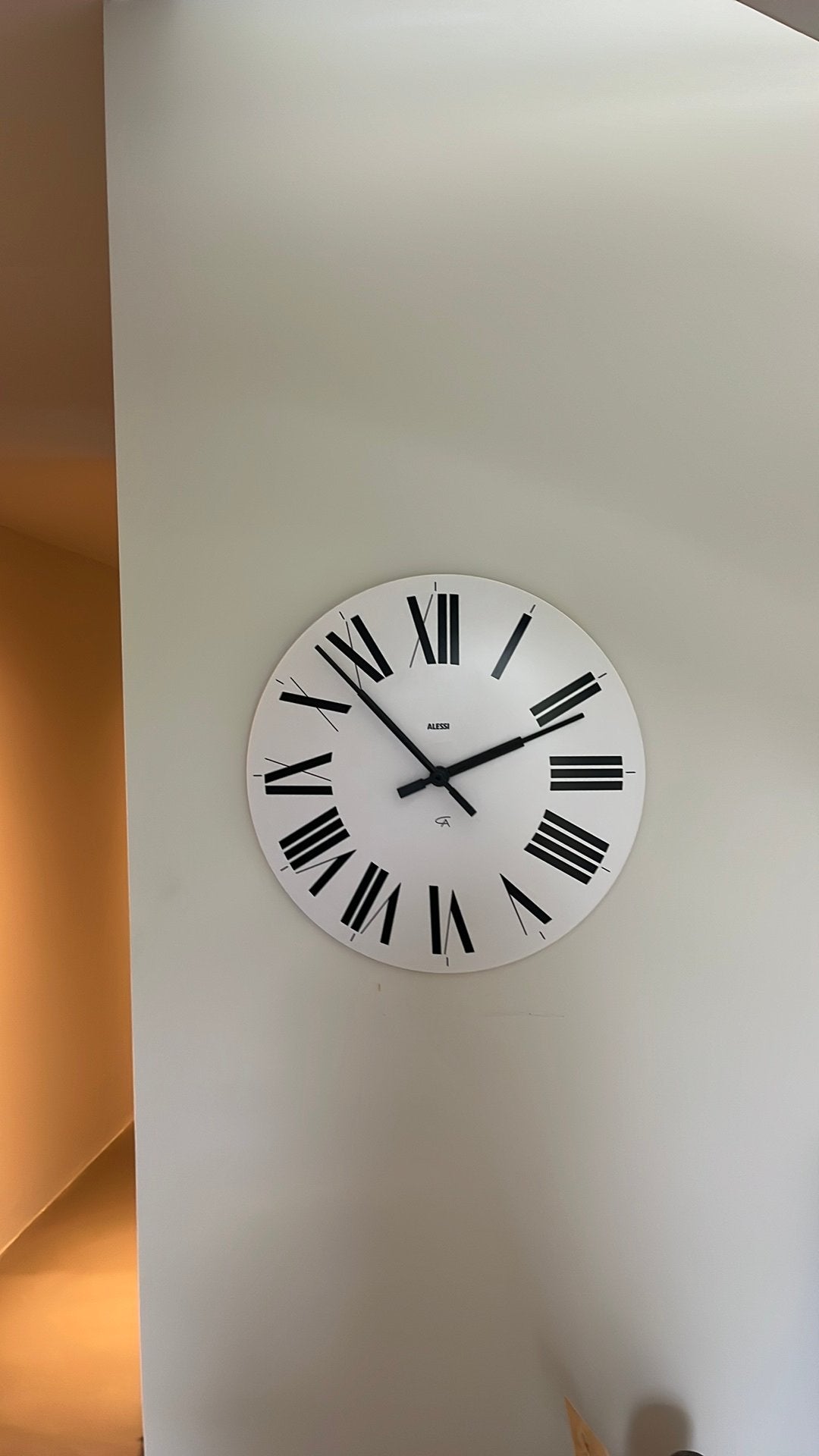 Alessi klok met batterij, Ophalen of Verzenden, Zo goed als nieuw, Wandklok