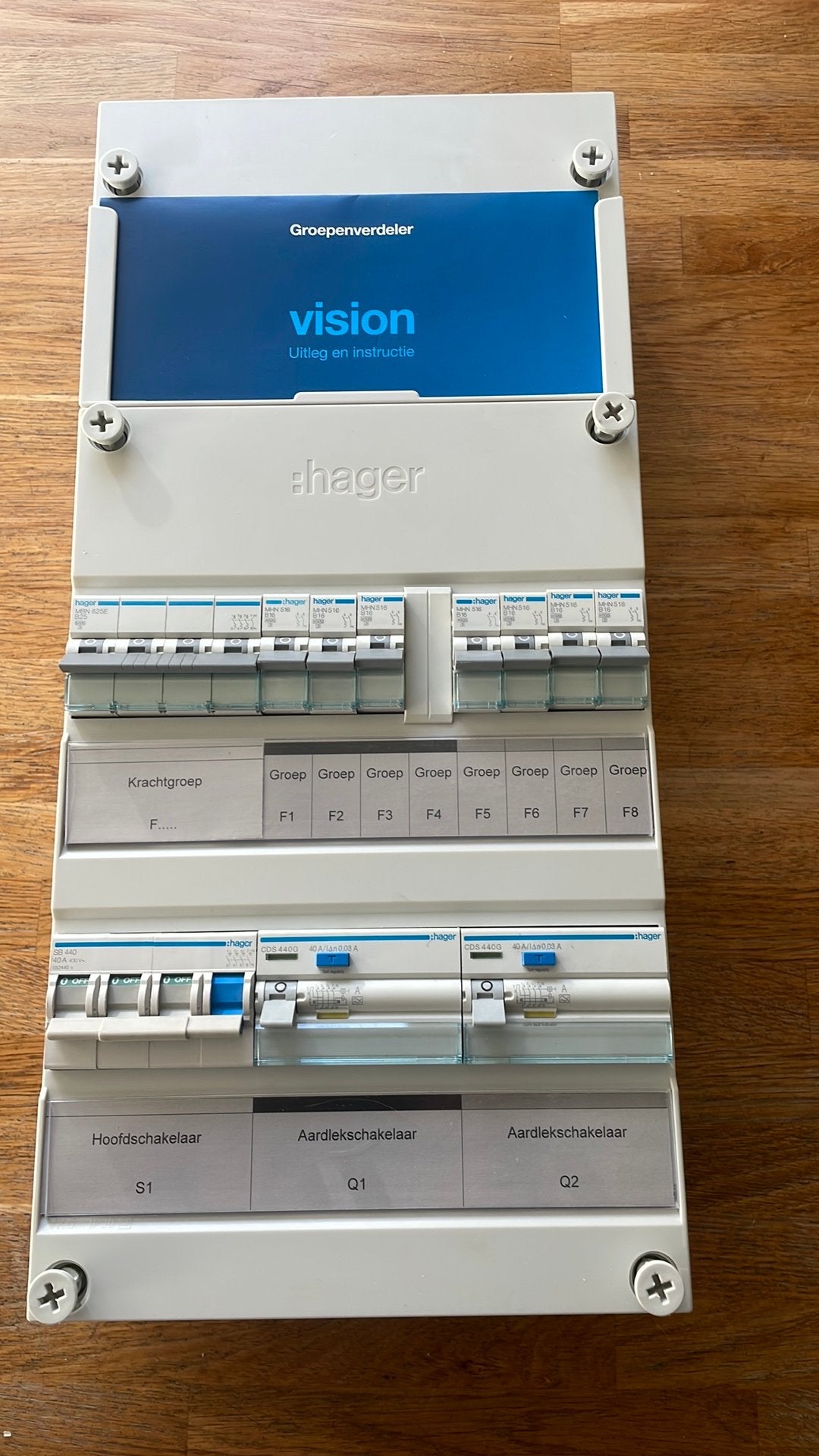 Hager Vision 3 fase groepenkast, Ophalen of Verzenden, Zo goed als nieuw, Overige typen