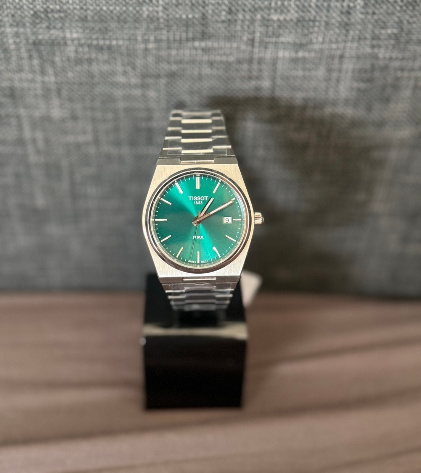 Tissot PRX in het groen. Nieuw, Ophalen of Verzenden, Zo goed als nieuw, Staal, Overige merken