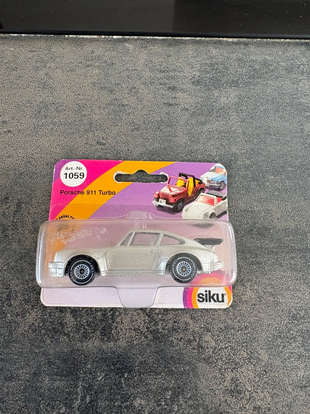 Siku Porsche 911 Turbo zilvergrijs, Hobby en Vrije tijd, Ophalen of Verzenden, Nieuw, Auto, SIKU