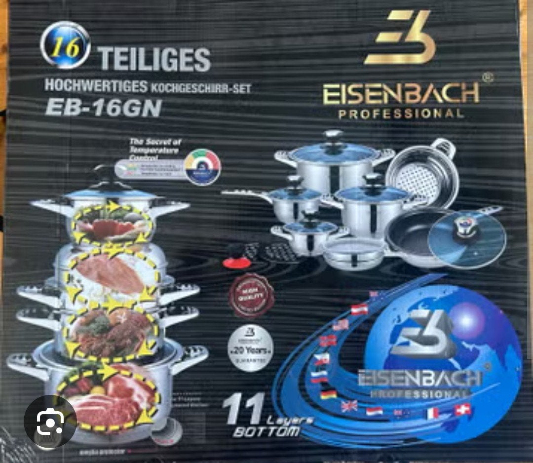 Eisenbach 16-delig pannenset, nieuw in doos., Ophalen, Nieuw
