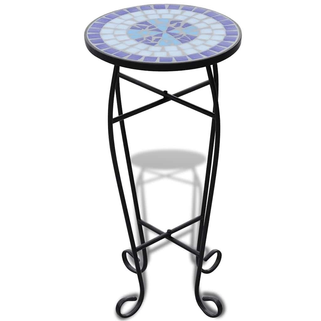 Mozaiektafel bistrotafel tafel rond 60 x 30 GRATIS BEZORGD!, Minder dan 50 cm, Verzenden, Glas, Rond