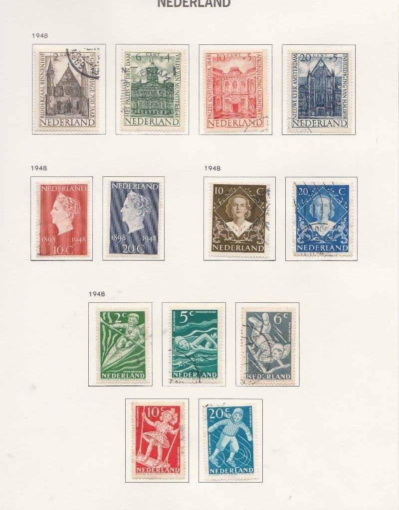 no 42 aa  Nederland 4 serie;s, Ophalen of Verzenden, Gestempeld