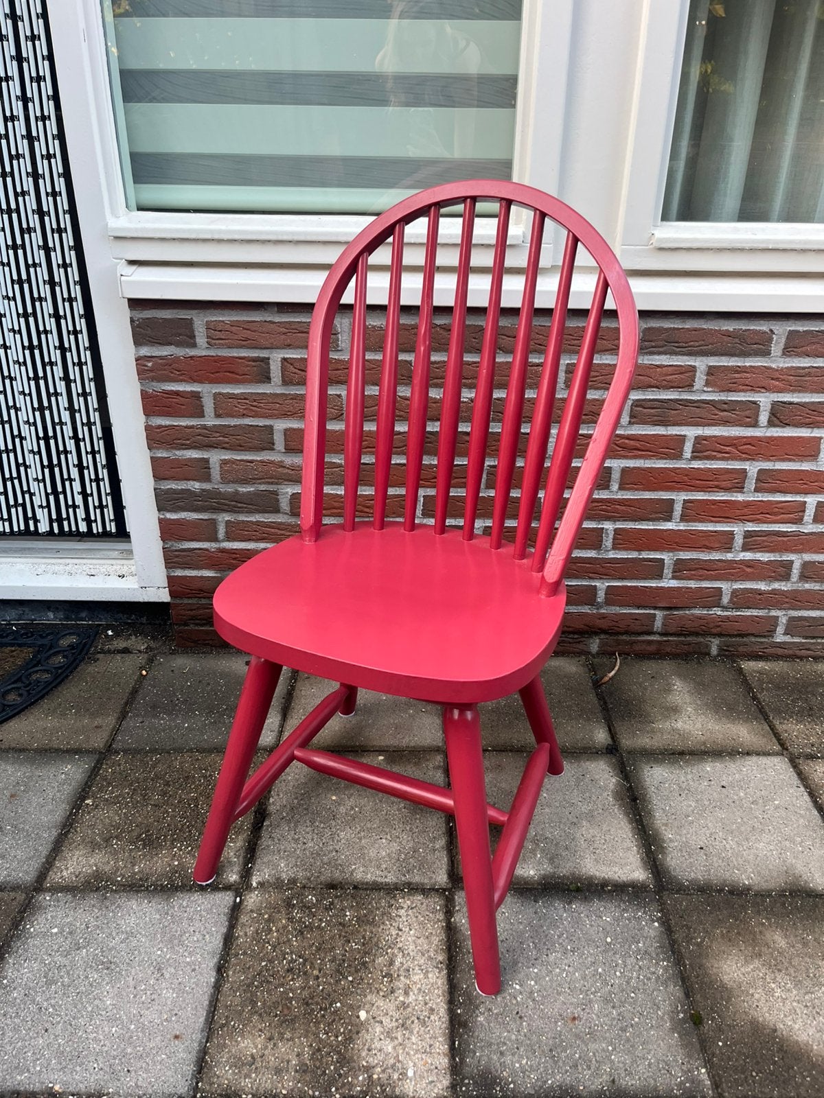 Set van 4 spijlenstoelen, Ophalen, Overige kleuren, Vintage, Zo goed als nieuw