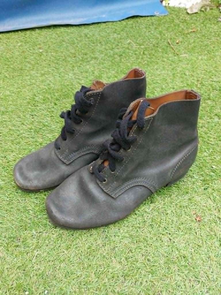 Duitse WO2 Schnurschuhe/ankle boots, Verzamelen, Militaria | Tweede Wereldoorlog, Ophalen of Verzenden, Landmacht, Duitsland, Kleding of Schoenen