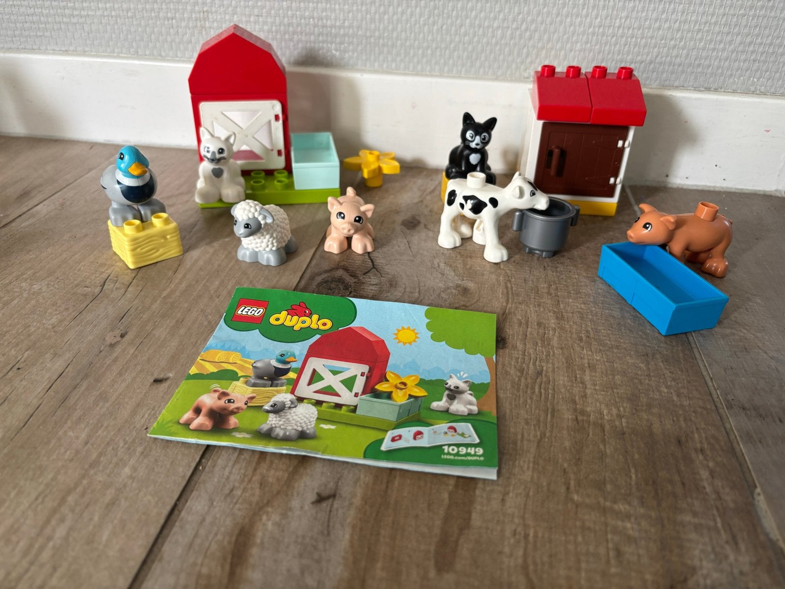 LEGO Duplo Dieren op de Boerderij (10870 en 10949), Gebruikt, Ophalen of Verzenden, Duplo, Complete set