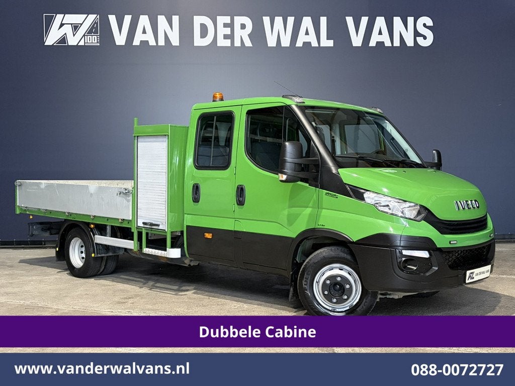Iveco Daily 70C14G CNG Groot Rijbewijs Open laadbak 3457kg L, Auto's, Vrachtwagens, Mistlampen, Bedrijf, Handgeschakeld, 6 stoelen