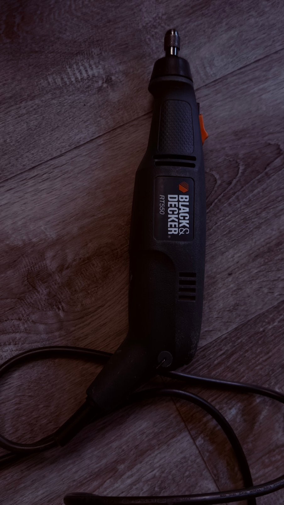 Black & Decker RT550, Ophalen of Verzenden, Zo goed als nieuw, Minder dan 700 watt, Haakse handslijpmachine
