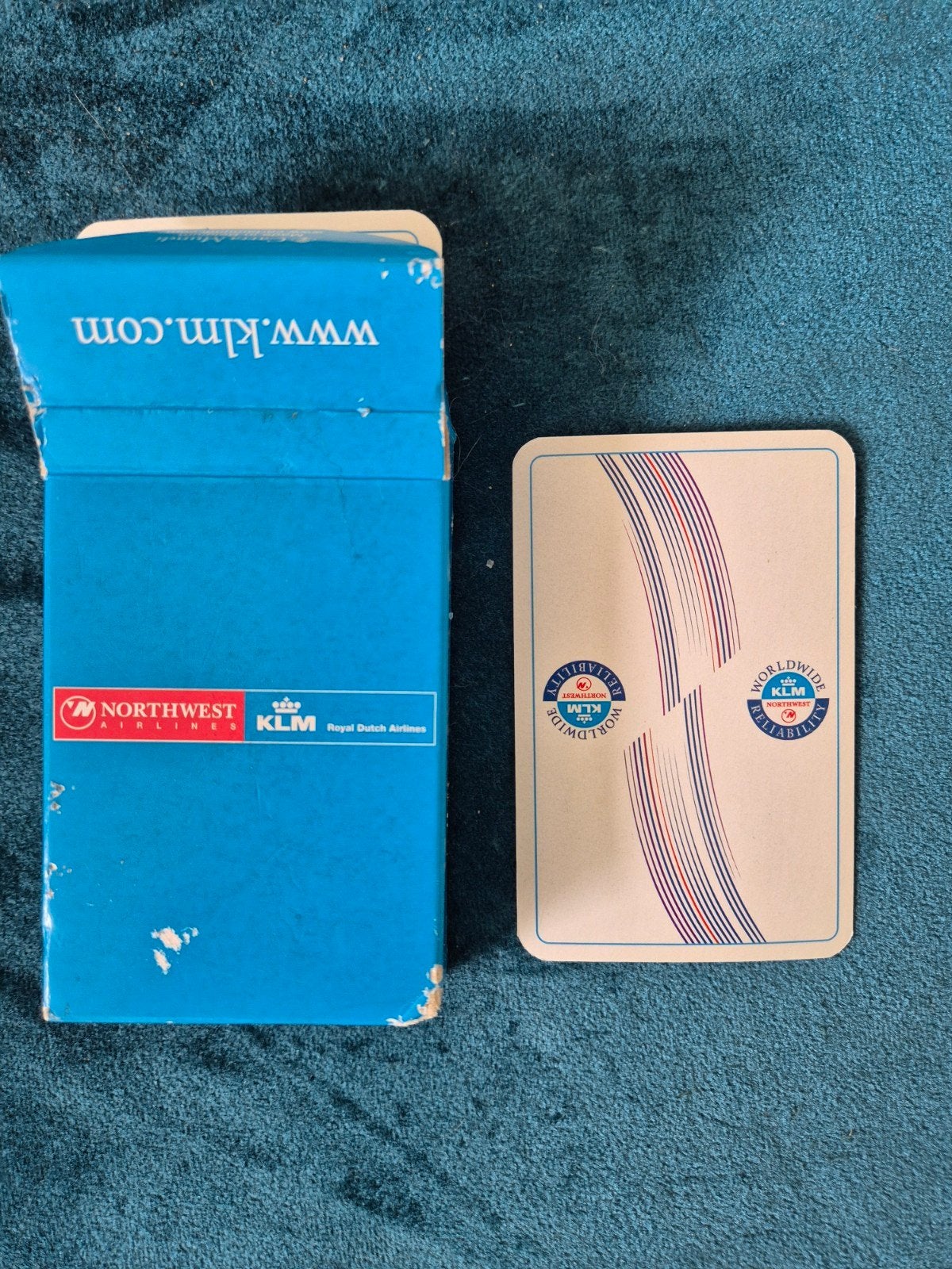 Speelkaarten set Northwest Airlines KLM, Ophalen of Verzenden, Zo goed als nieuw, Overige typen