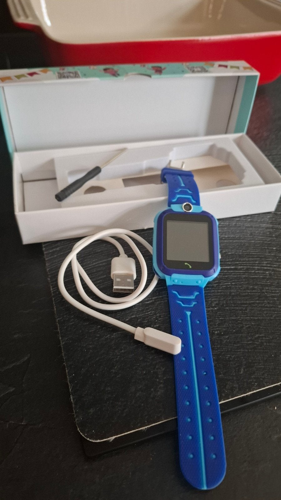 Vubio Kinder Smartwatch - Blauw, Sieraden, Tassen en Uiterlijk, Ophalen of Verzenden, Zo goed als nieuw, Blauw, Jongen of Meisje