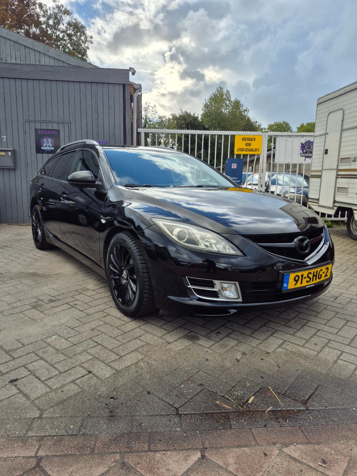 Mazda 6 2.0 Sportbreak 2011 Zwart NIEUWE APK VERLAAGD, Voorwielaandrijving, 1330 kg, Stof, Zwart