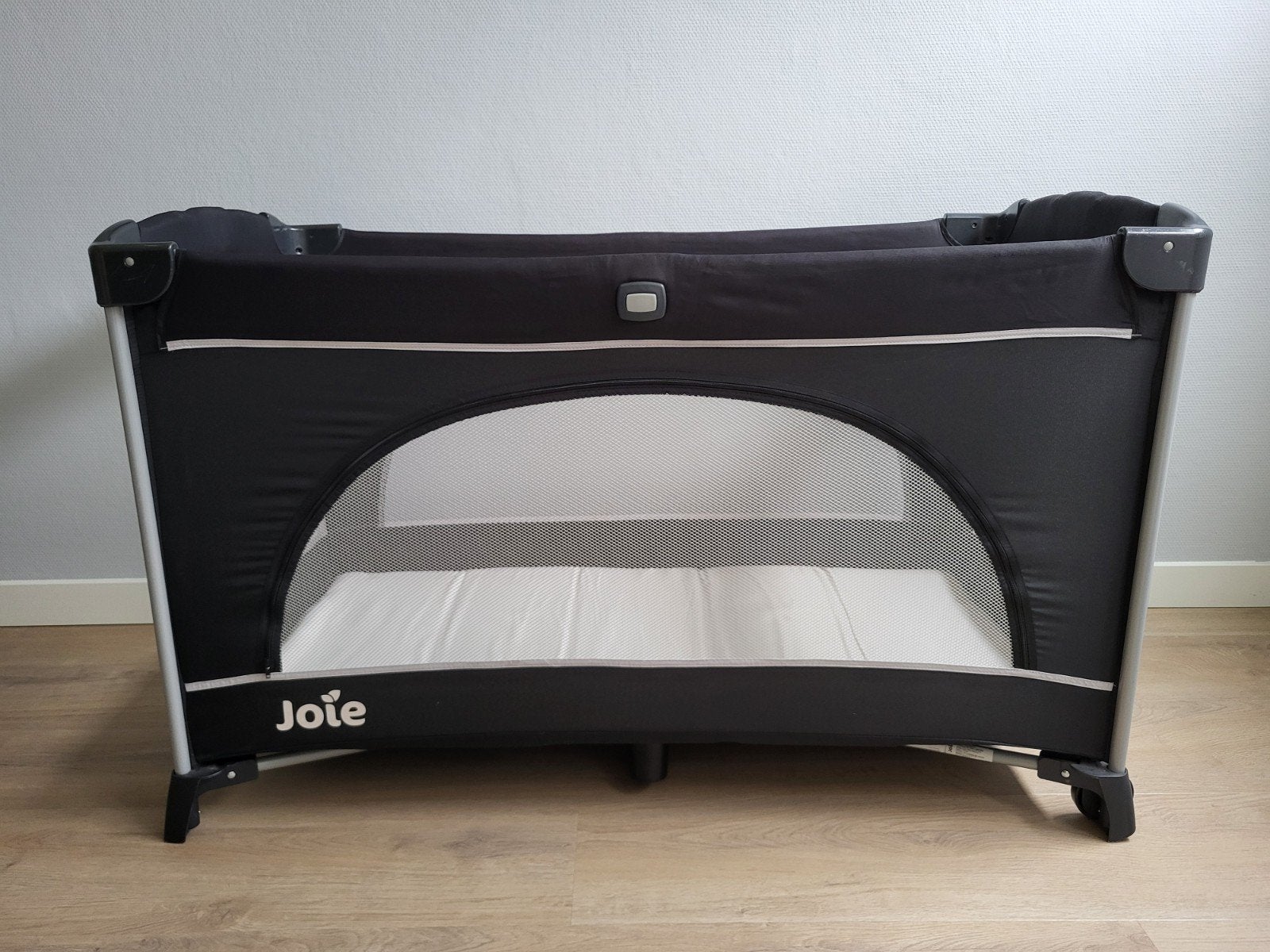 Joie campingbedje + matras + dekens, Ophalen, Verstelbaar, Zwart, 190 cm of minder