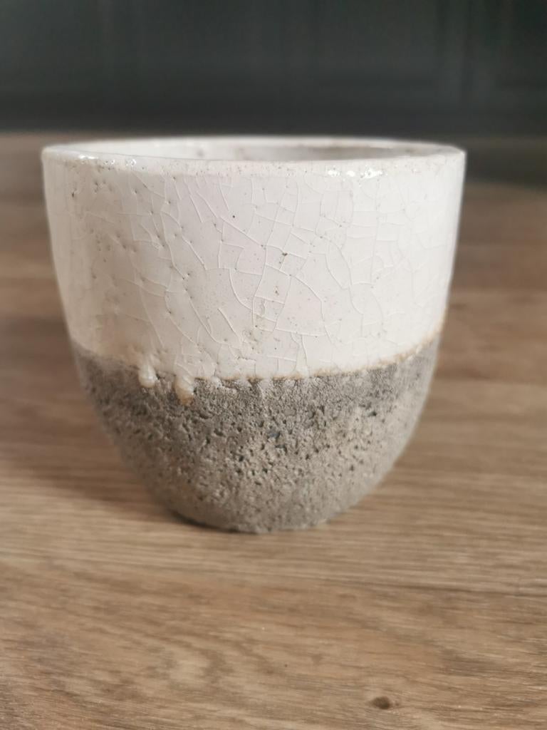 Bloempot, Tuin en Terras, Rond, Ophalen of Verzenden, Aardewerk, Minder dan 40 cm