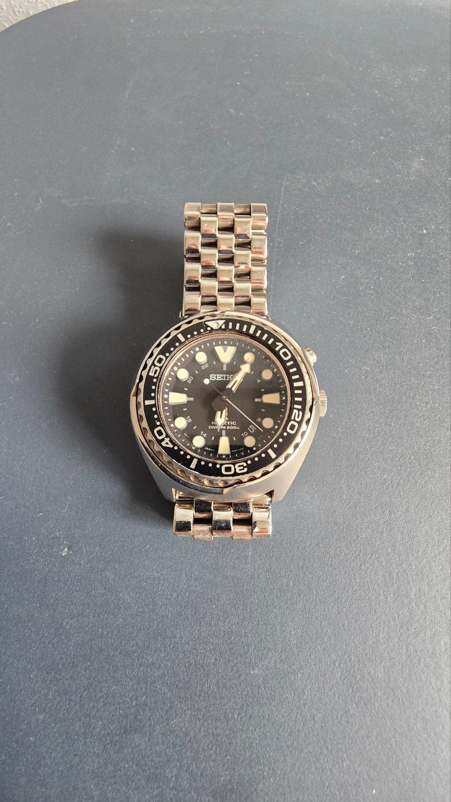 Seiko Prospex SUN019P1 Kinetic GMT duikhorloge, Sieraden, Tassen en Uiterlijk, Staal, Polshorloge, Ophalen of Verzenden, Zo goed als nieuw