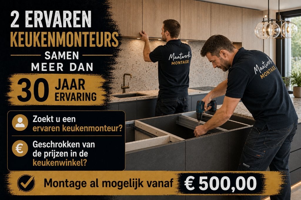 Ervaren keukenmonteurs voor jouw keukenmontage., Diensten en Vakmensen, Klussers en Klusbedrijven