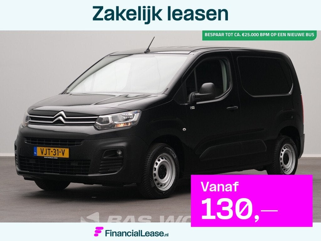 Citroën Berlingo 75pk L1H1 Airco Cruise Euro6 L1 Kompakt Ai, Stof, Gebruikt, 4 cilinders, Citroën