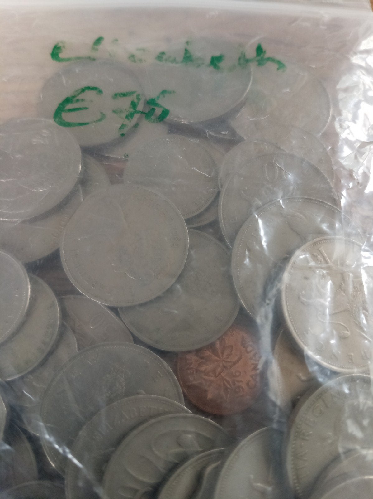 Diverse munten van Elizabeth, Ophalen of Verzenden, Overige waardes, Losse munt