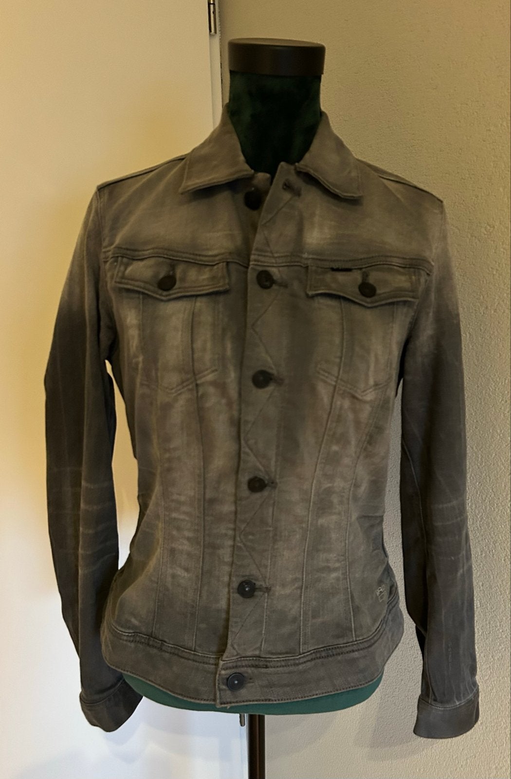 G-Star RAW spijkerjack in grijs, Ophalen of Verzenden, Gedragen, Maat 38/40 (M), Grijs