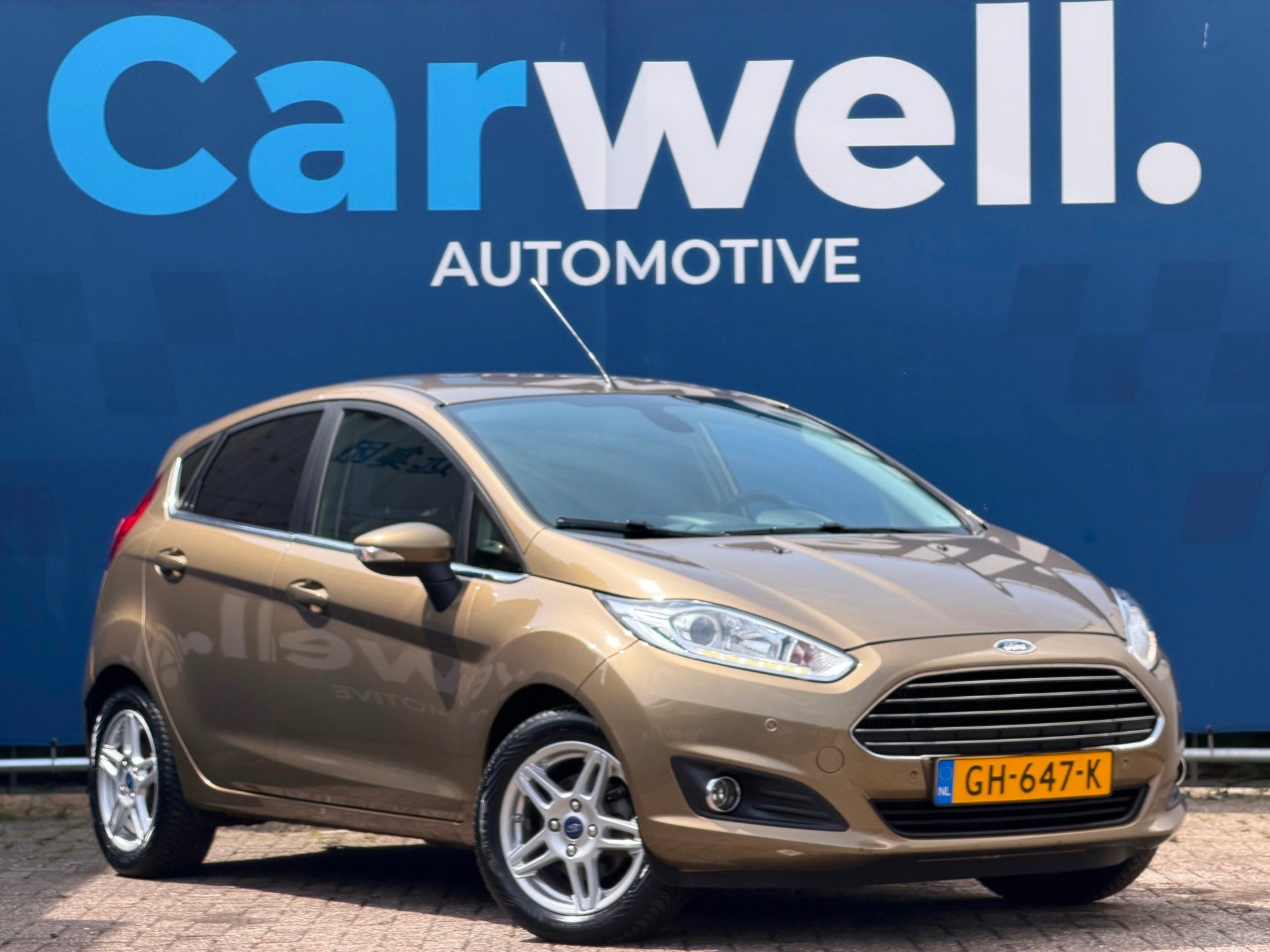 Ford Fiesta 1.0 EcoBoost Titanium X |2e Eigenaar|STLvw|Trekh, Voorwielaandrijving, Euro 5, Zwart, Bruin