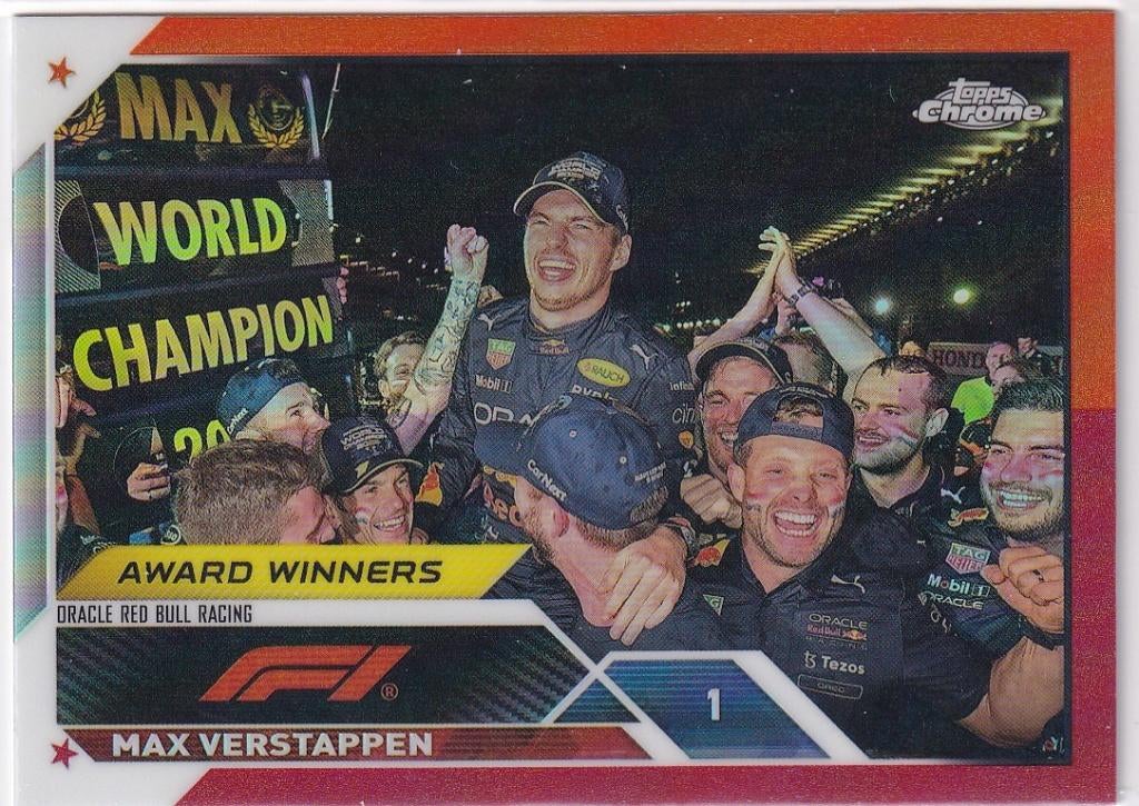 Max Verstappen Orange Red Refractor #190, Verzenden, Nieuw, Formule 1