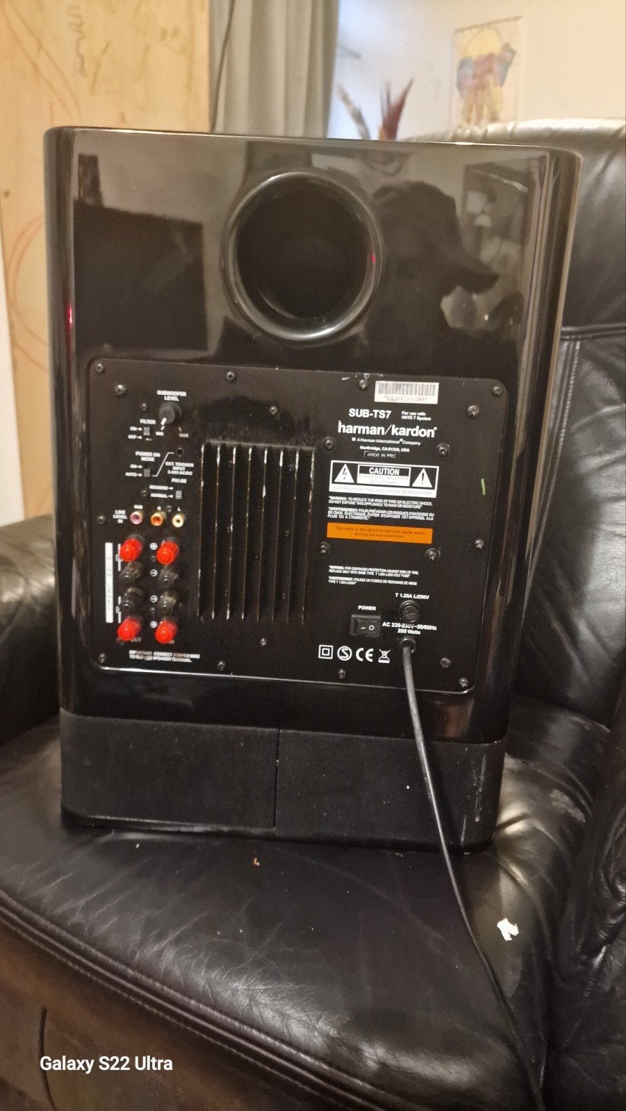 Harman Kardon SUB-TS7 Subwoofer - Voor onderdelen, Ophalen of Verzenden, Niet werkend, Subwoofer, Harman Kardon