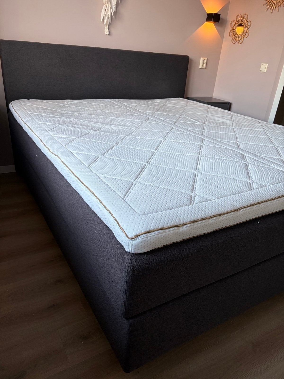 Swiss Sense boxspring met Auping Prestige Topmatras 180x210, Ophalen, Overige materialen, Overige kleuren, 210 cm