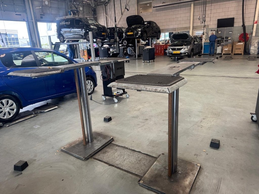 Pitlift 3,5 ton / wielvrije hefbrug, Ophalen, Gebruikt, Wolf tools, Wolf tools