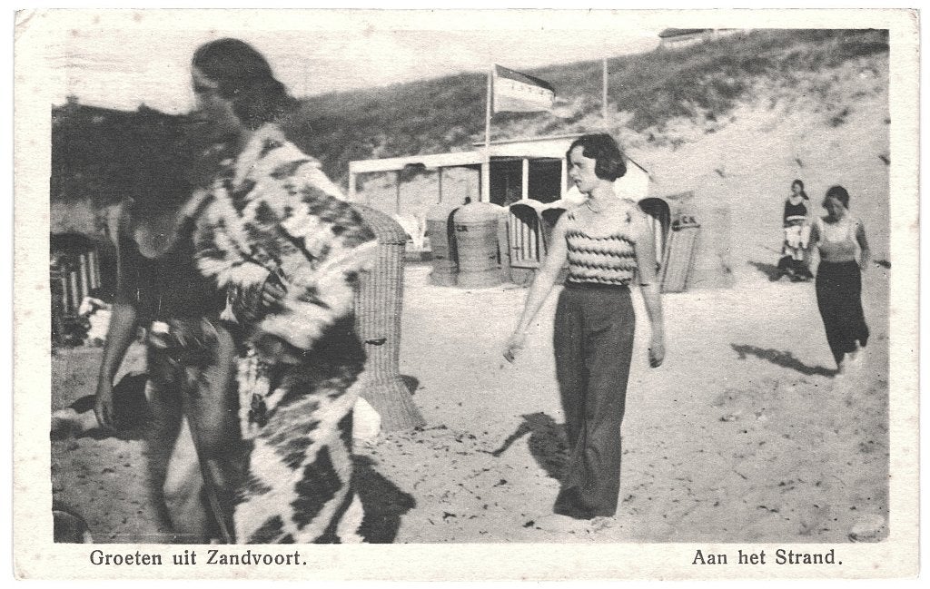 700043	Zandvoort	1932 Strand	 	Gelopen met postzegel