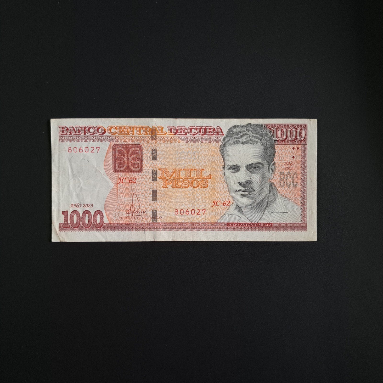 1000 peso Cuba #060, Postzegels en Munten, Bankbiljetten | Amerika, Verzenden, Noord-Amerika, Los biljet