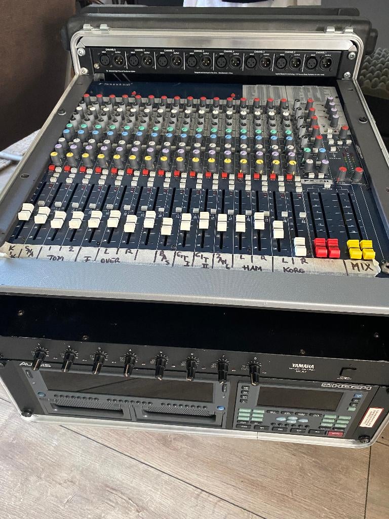Alesis HD 24, 24 spoor opnamen set, Soundcraft, Yamaha MLA7, Ophalen, Zo goed als nieuw, Audio
