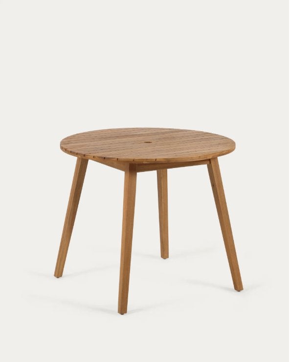 Kave Home Vilma tuinset acaciahout met 4 Daliana stoelen, Ophalen, 4 zitplaatsen, Gebruikt, Hardhout