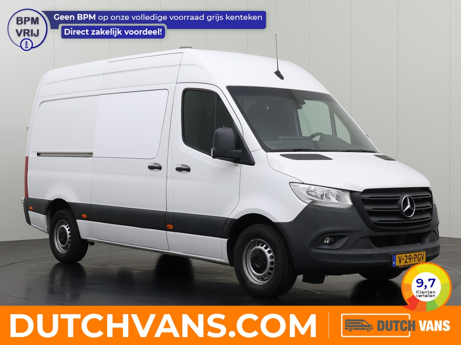 Mercedes-Benz Sprinter 317CDi Automaat L2H2 | Navigatie | Ca, Automaat, Stof, Gebruikt, Zwart