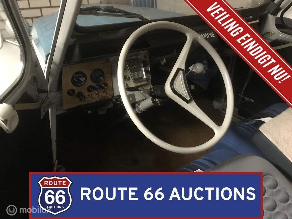 Citroën 2CV | 1966 | Route 66 Auctions, Auto's, Oldtimers, Overige carrosserieën, Citroën, Zwart, Bedrijf