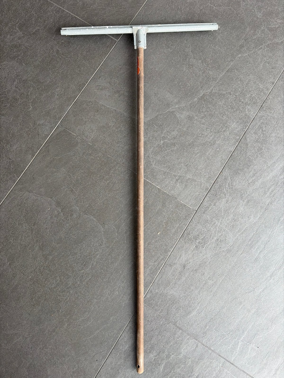 Vloertrekker met houten steel - 60 cm breed, Ophalen, Gebruikt