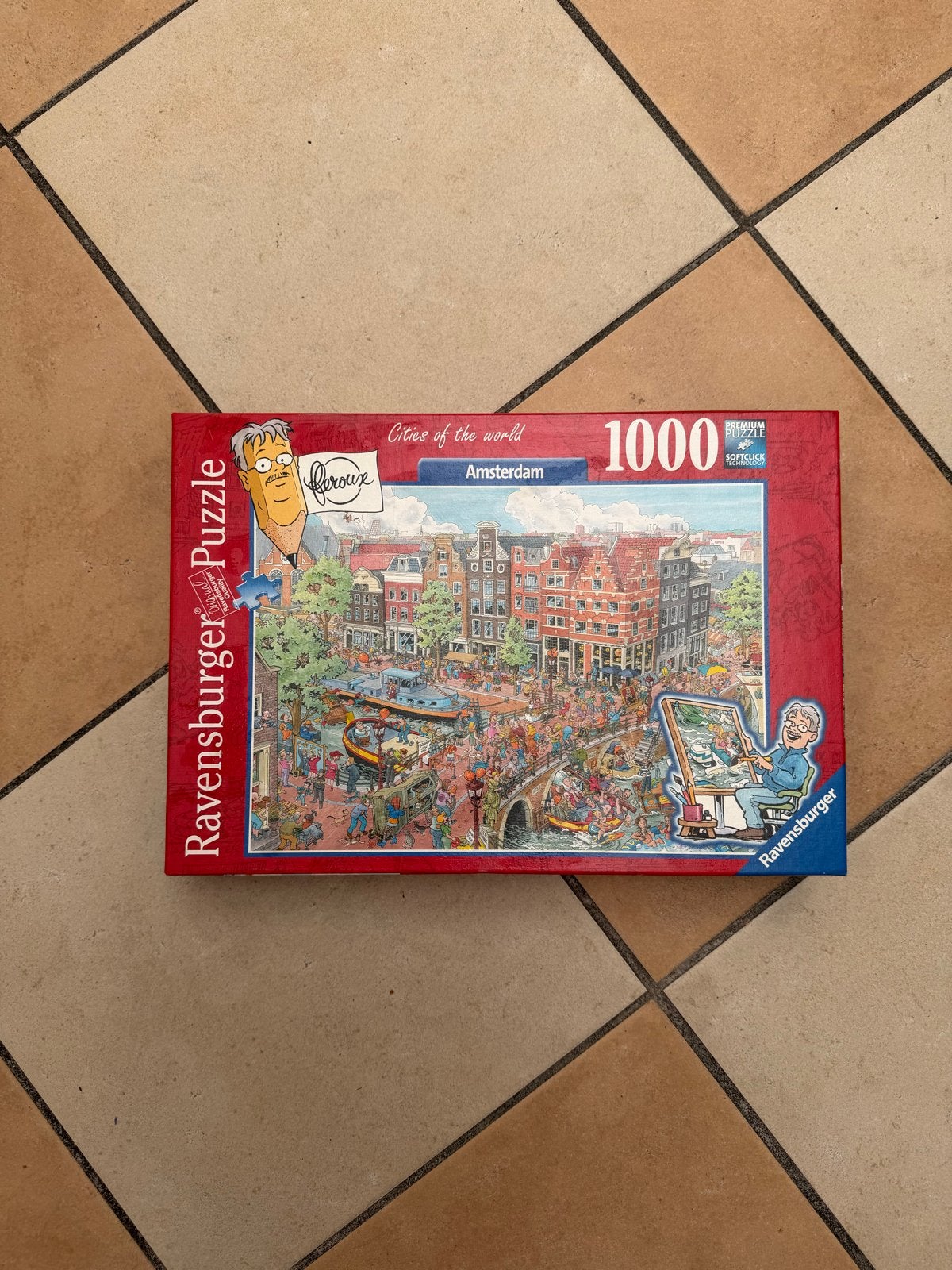 Ravensburger Legpuzzel Amsterdam 1000 stukjes, Hobby en Vrije tijd, Denksport en Puzzels, Ophalen, 500 t/m 1500 stukjes, Zo goed als nieuw