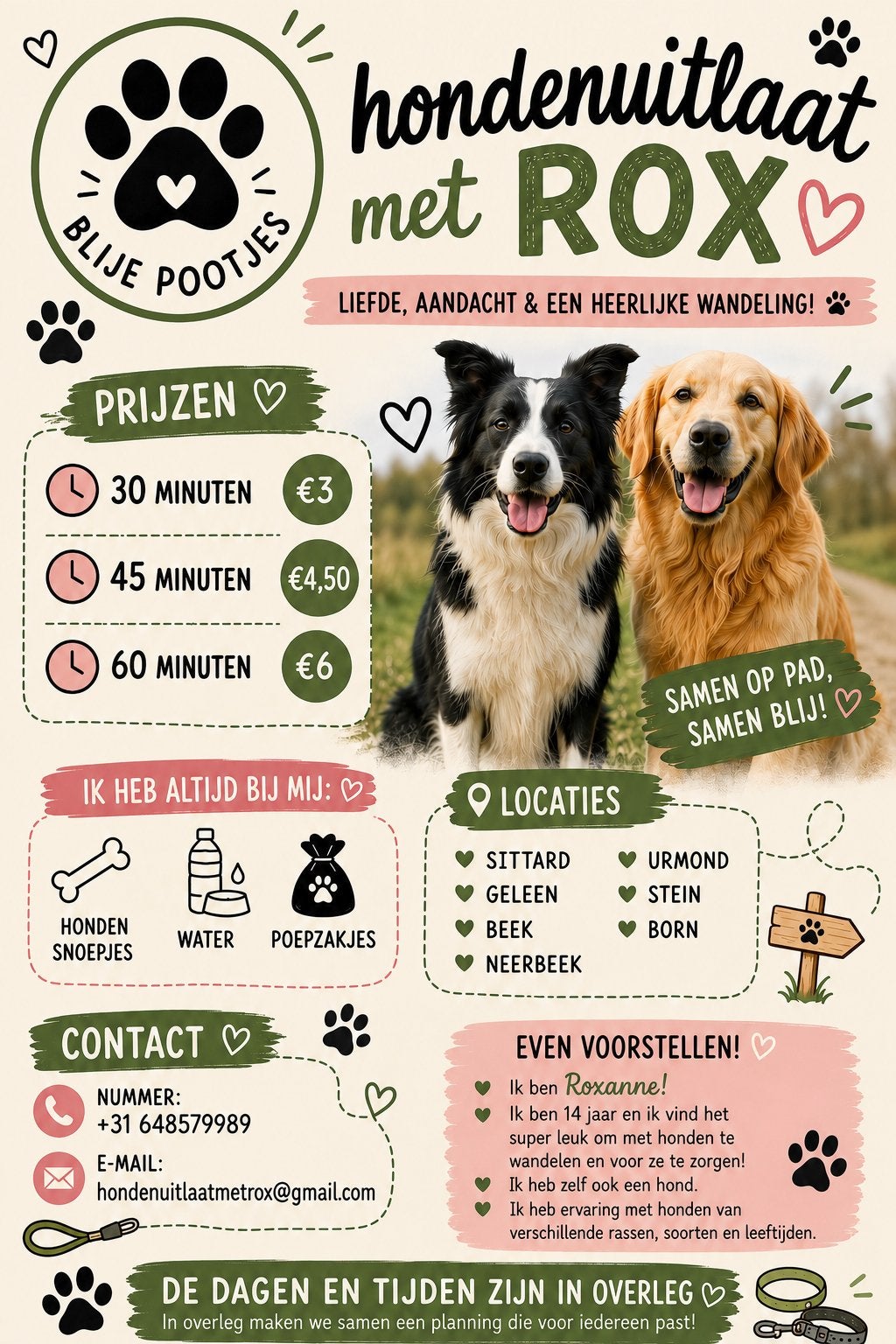 Honden uitlaten, Ophalen of Verzenden