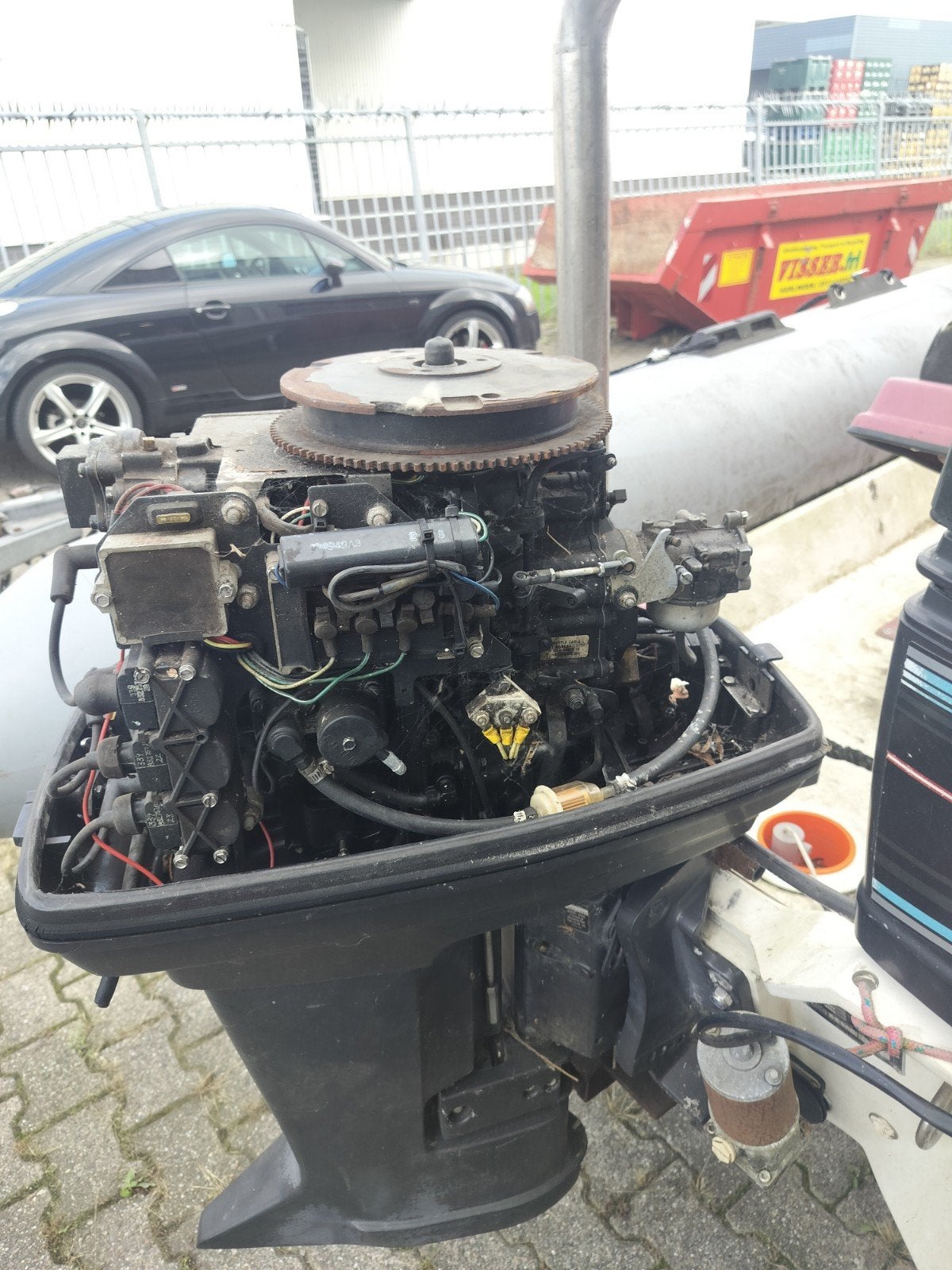 Force 70 pk buitenboordmotor voor onderdelen, Ophalen, Gebruikt