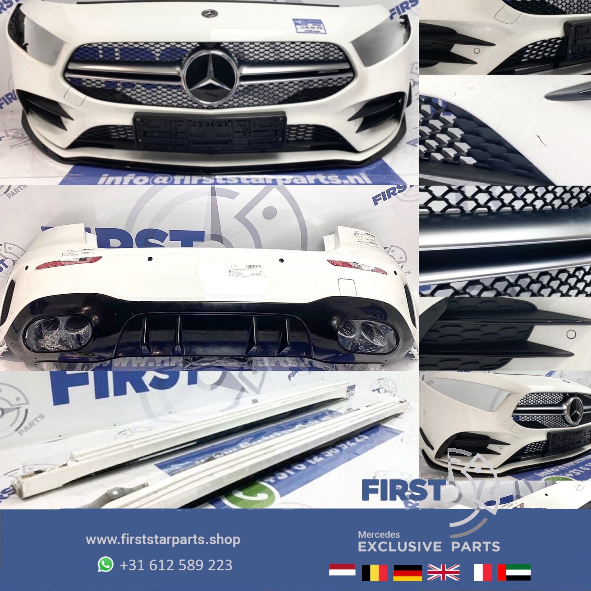 W177 V177 A KLASSE 2021 A35 AMG PAKKET WIT Origineel Mercede, Gebruikt, -, Ophalen of Verzenden, Bumper