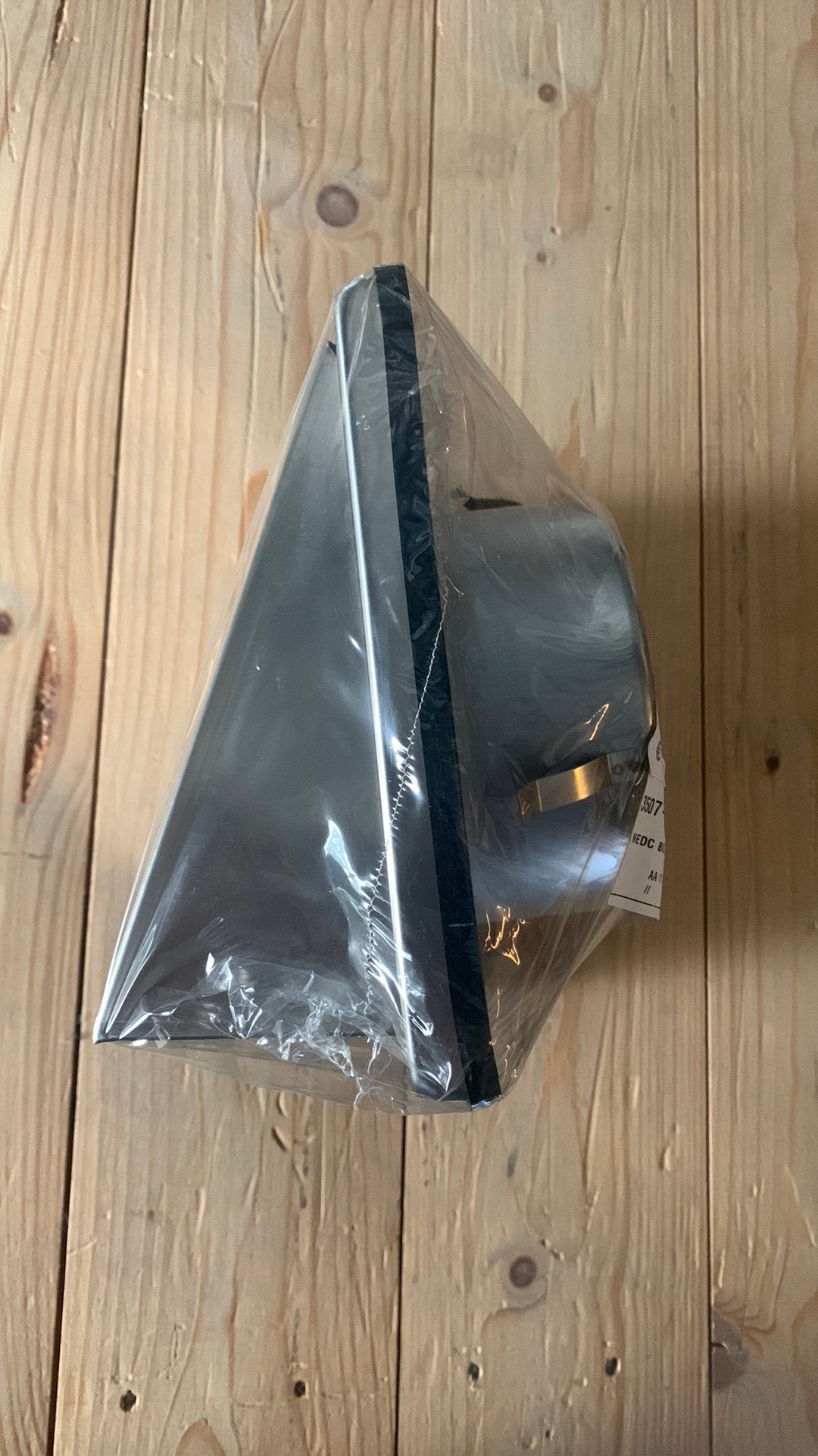 Nedco RVS buitenrooster schuine kap Ø125 mm – Nieuw